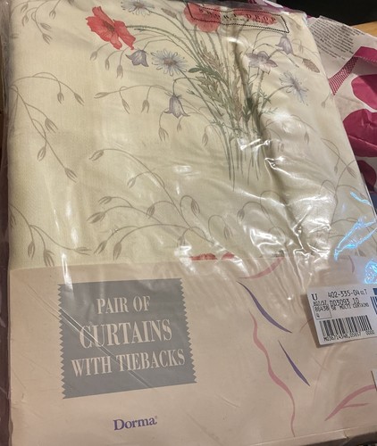 Vintage dorma poppy curtains - vintage,