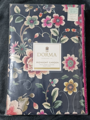 Dorma midnight garden curtains - midnight,